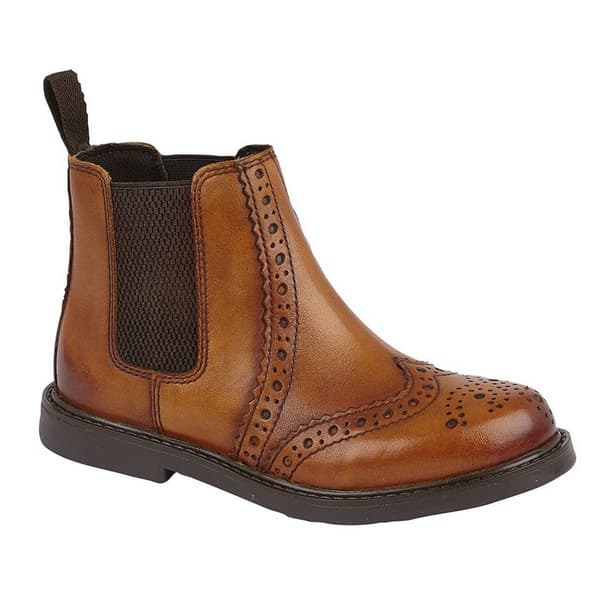 Roamers Boys Leather Ankle Boots