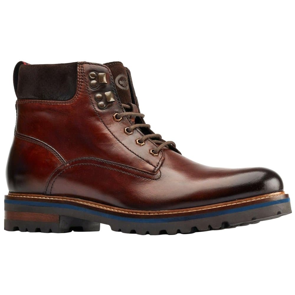 Base London Mens Maidon Leather Ankle Boots