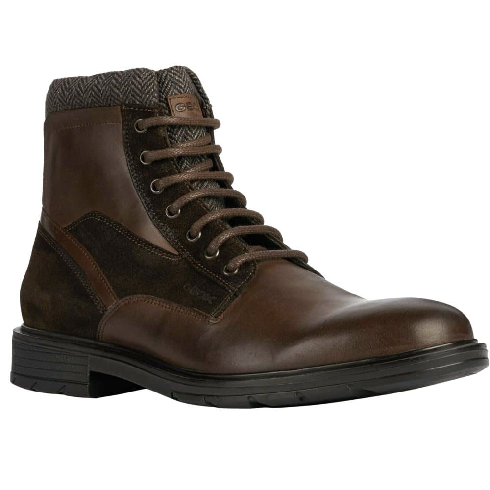 Geox Mens Alberick Leather Ankle Boots