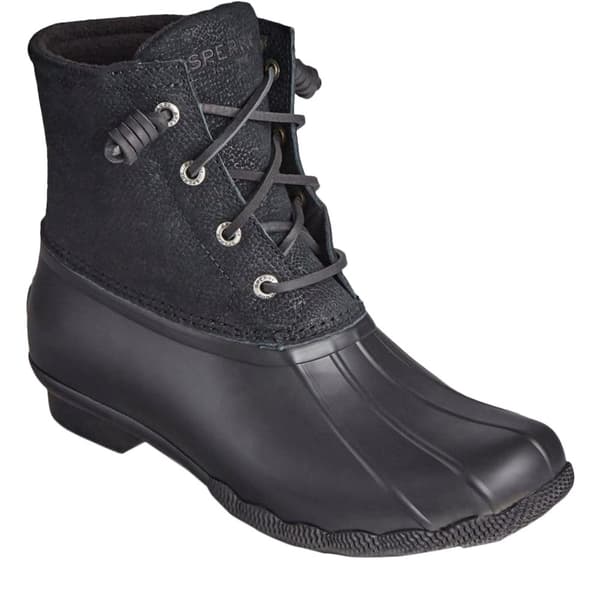 Sperry Womens/Ladies Saltwater Leather Ankle Boots Black 4 UK