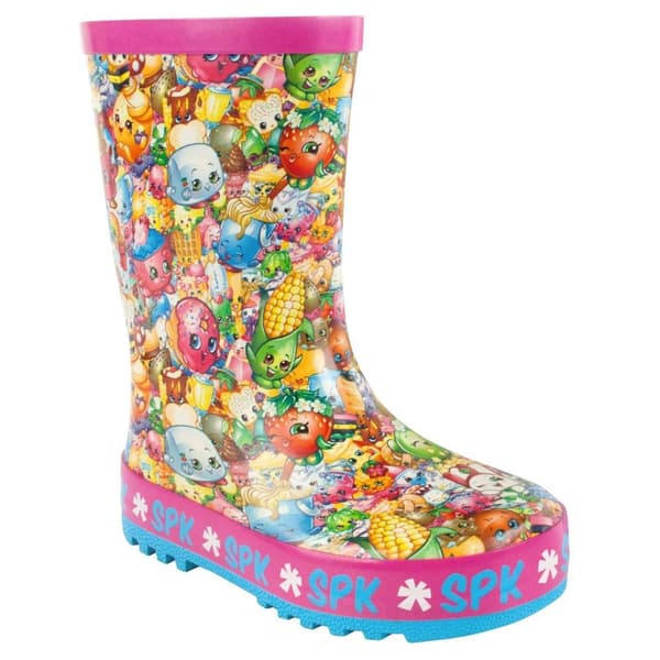 Shopkins Officielle Girls All Over Print Character Wellies