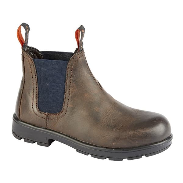 Roamers Boys Waxy Leather Ankle Boots