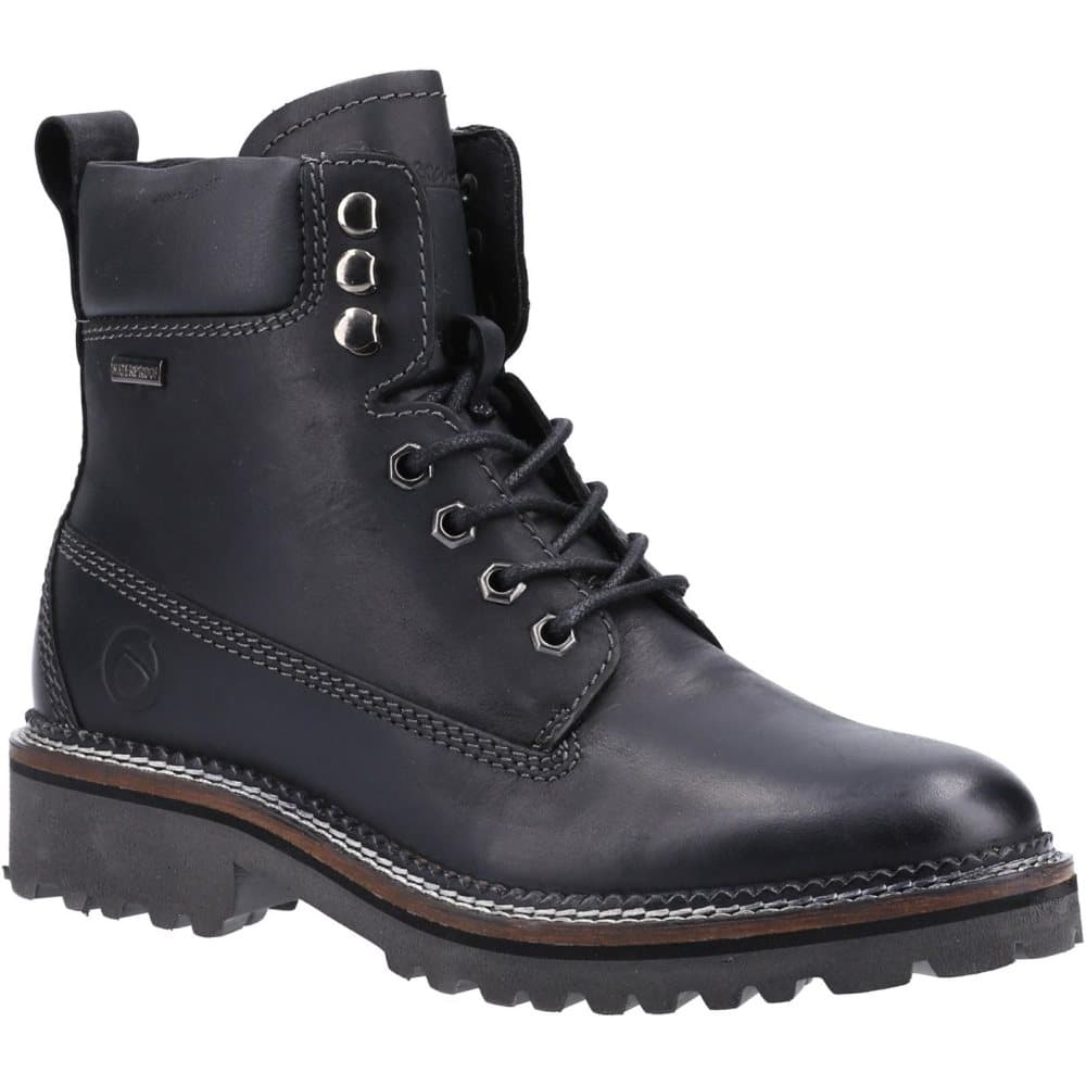 Cotswold Kvinnor/Ladies Chipping Lace Leather Ankle Boots