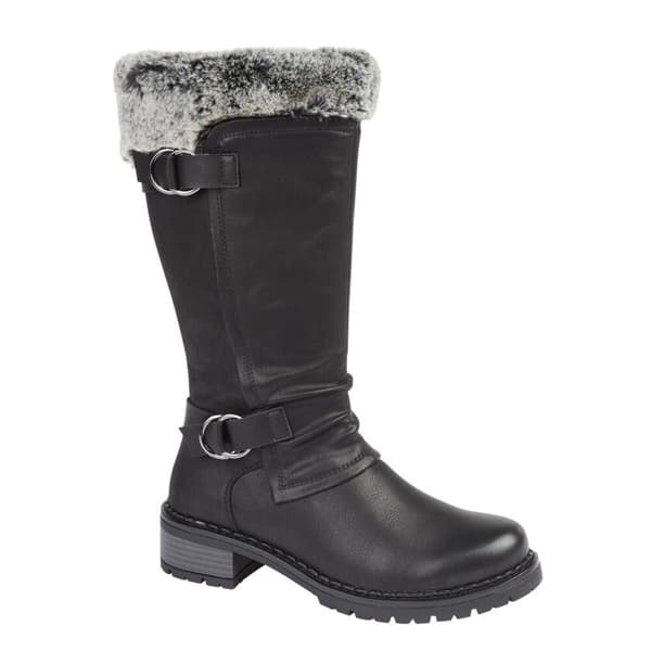 Cipriata Womens/Ladies PU Mid Calf Boots Black 3 UK