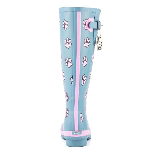 Lazy Dogz Womens/Ladies Cookie Paw Print Wellington Boots