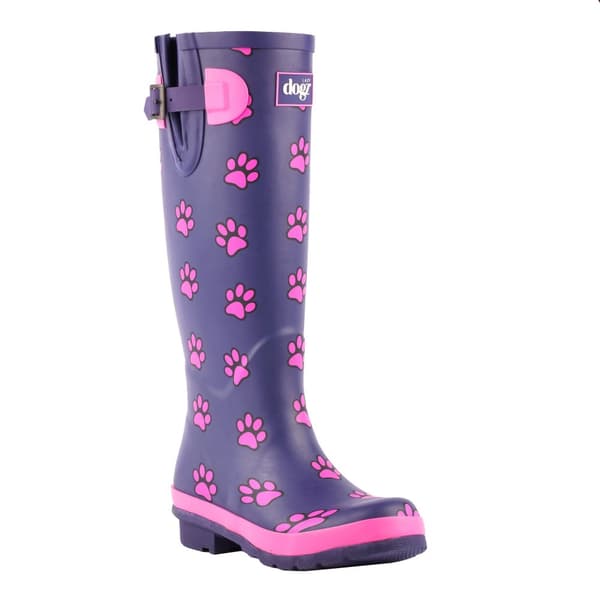 Lazy Dogz Womens/Ladies Cookie Paw Print Wellington Boots för kvinnor och damer