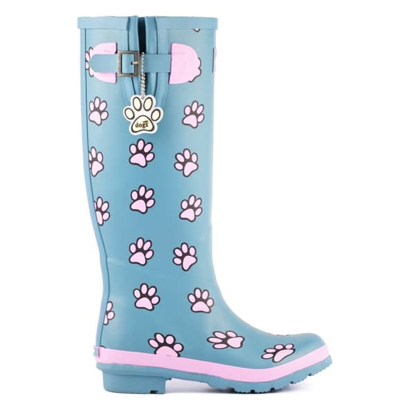 Lazy Dogz Womens/Ladies Cookie Paw Print Wellington Boots