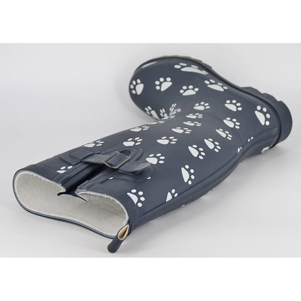 StormWells Womens/Ladies Paw Print Rubber Wellington Boots