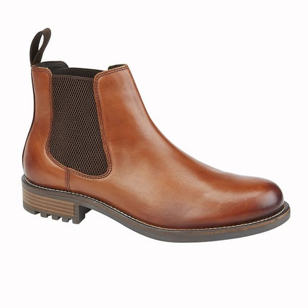 Roamers Mens Elgin Leather Ankle Boots