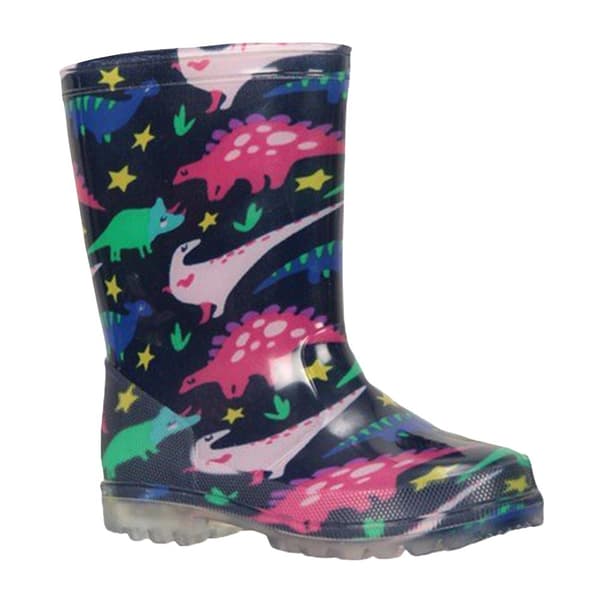Mountain Warehouse Børn/børn Splash Wellington-støvler Light Teal/Black/Pink 10 UK Child