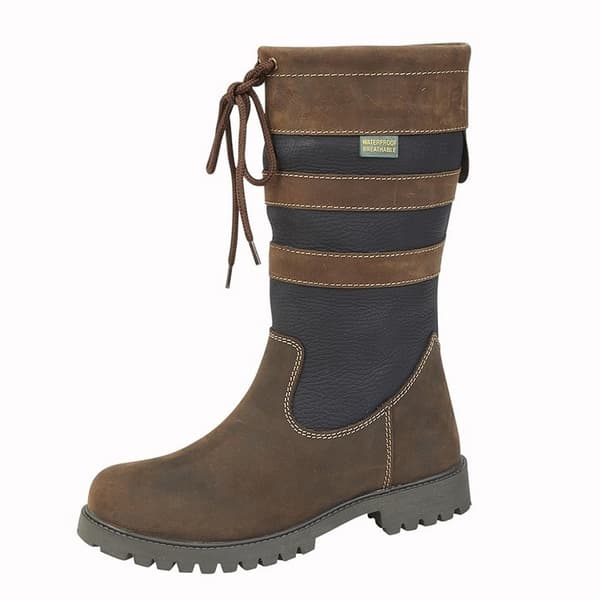 Woodland Womens/Ladies Waxy Leather Calf Boots