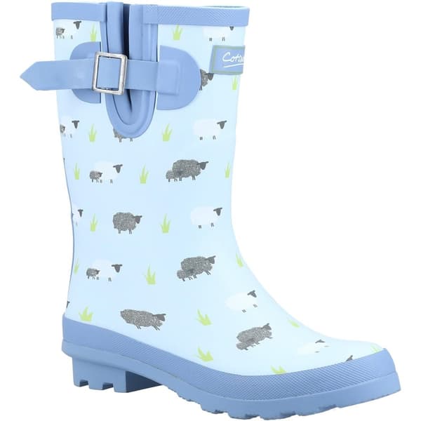 Cotswold Dame/Damer Farmyard Sheep Mid Calf Wellington Boots til kvinder/damer