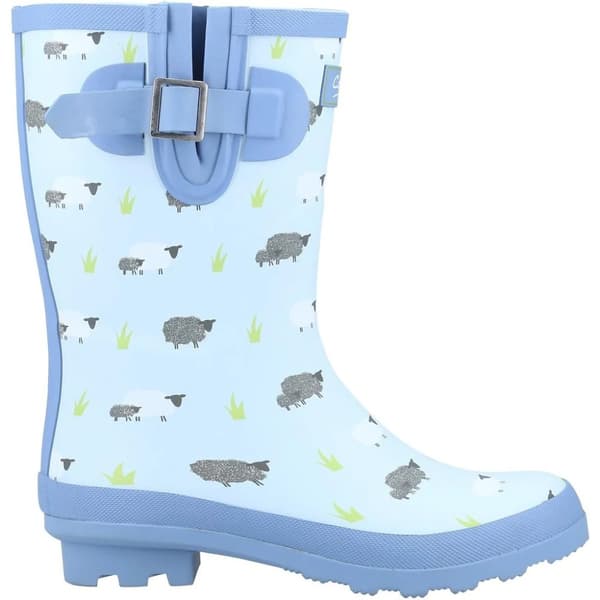 Cotswold Kvinnor/Damer Farmyard Sheep Mid Calf Wellington Boots för kvinnor och damer