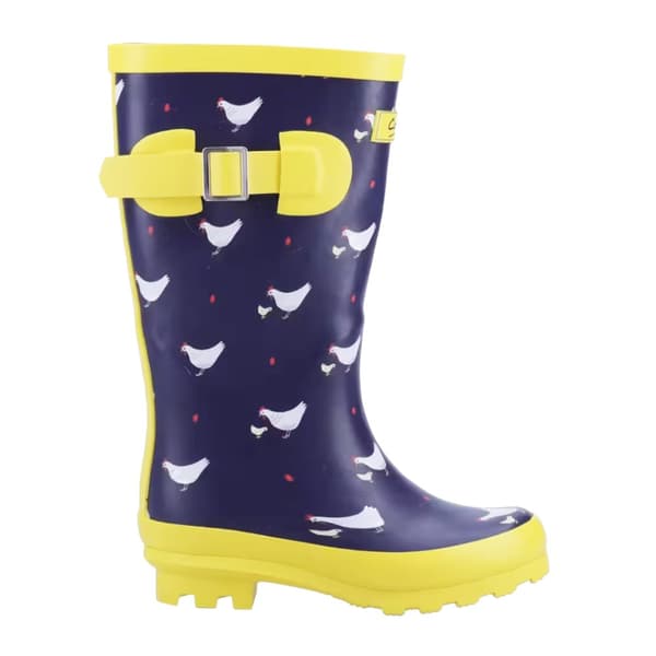 Cotswold Childrens/Kids Farmyard Chicken Wellington Boots