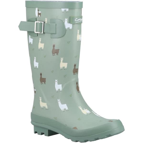 Cotswold Childrens/Kids Farmyard Alpaca Wellington Boots