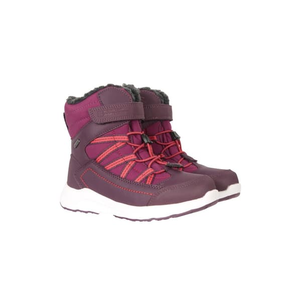 Mountain Warehouse Childrens/Kids Denver Adaptive Waterproof Snow Boots Berry 6 UK Child