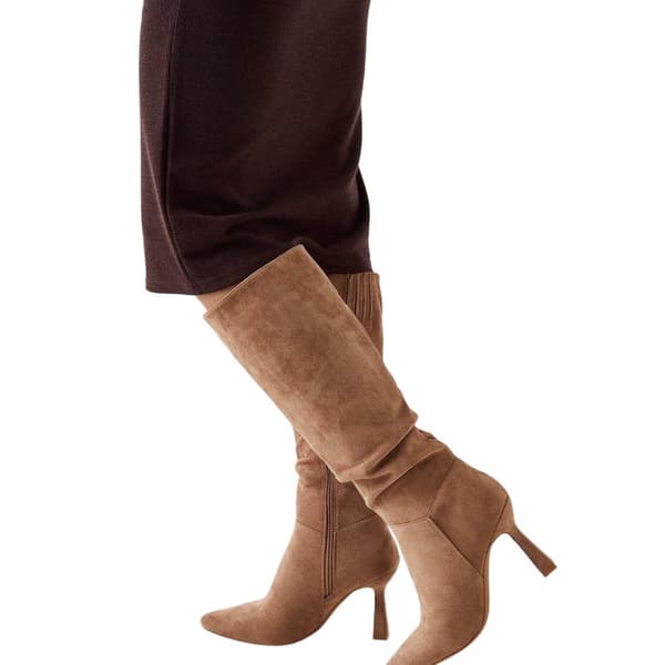 Dorothy Perkins Womens/Ladies Kristina Ruched Pointed Knee-High Boots Taupe 8 UK