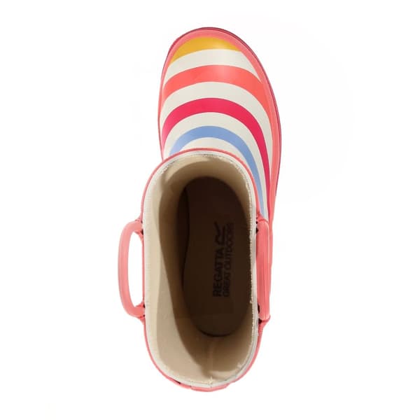 Regatta Childrens/Kids Minnow Striped Wellington Boots