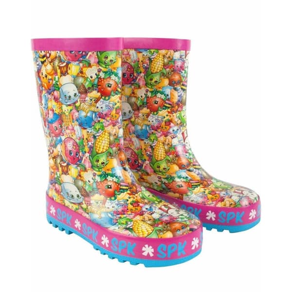 Shopkins Girls All-Over Print Wellington Boots
