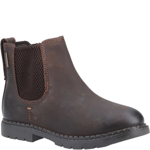 Hush Puppies Boys Mini Preston Leather Chelsea Boots