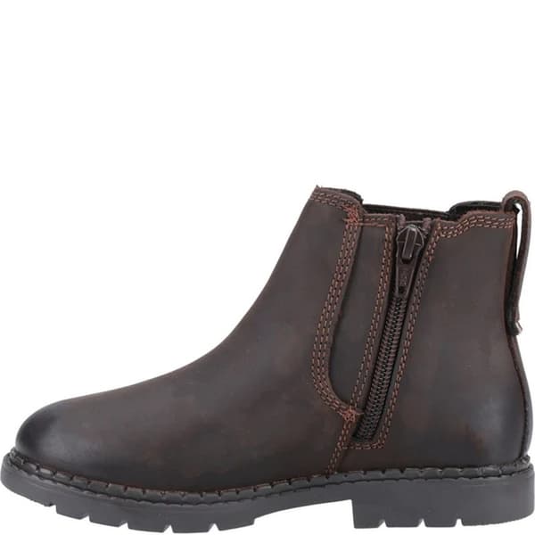 Hush Puppies Boys Mini Preston Leather Chelsea Boots