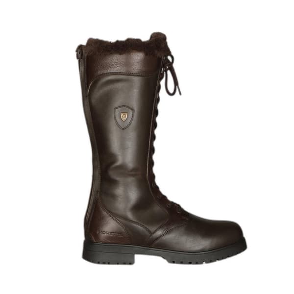 Moretta Womens/Ladies Nola Leather Lace Up Standard Country Boots