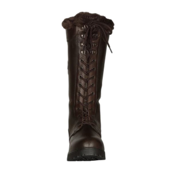 Moretta Womens/Ladies Nola Leather Lace Up Standard Country Boots