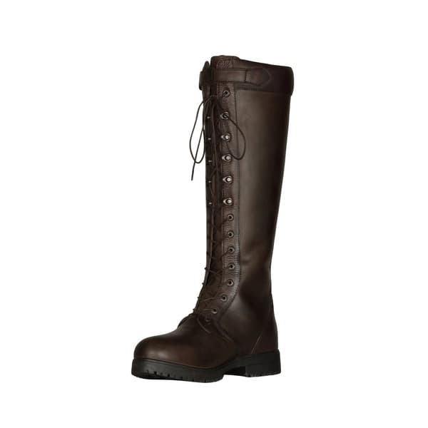 Moretta Womens/Ladies Teramo Lace Leather Country Boots