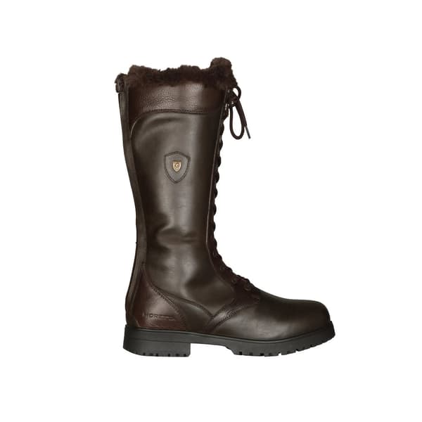 Moretta Womens/Ladies Nola Lace Leather Country Boots