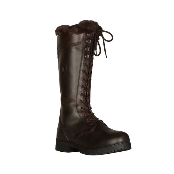 Moretta Womens/Ladies Nola Lace Leather Country Boots