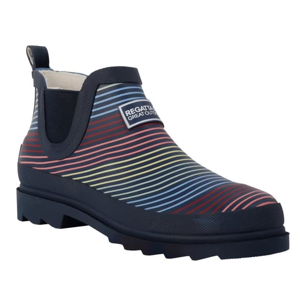 Regatta Womens/Ladies Harper Contrast Striped Low Wellington Boots Multicoloured 5 UK