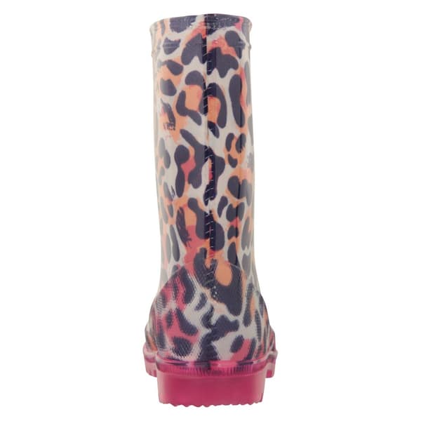 Mountain Warehouse Childrens/Kids Splashed Leopard Print Flashing Lights Wellington Boots