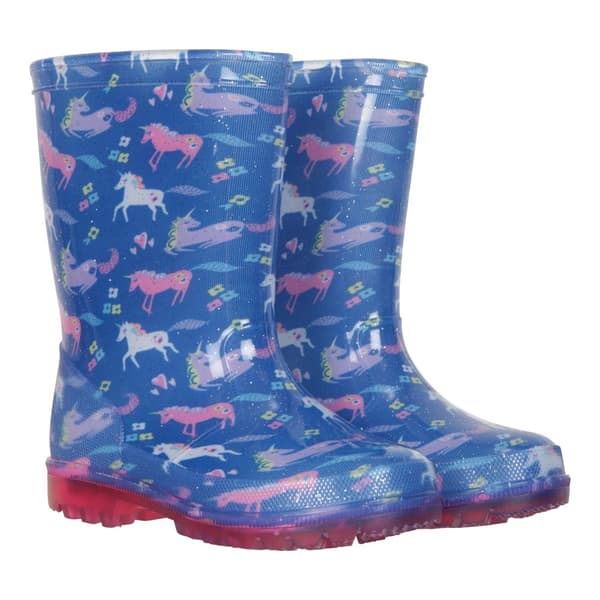Mountain Warehouse Barn/Kids Splash Unicorn Light Up Wellington Stövlar