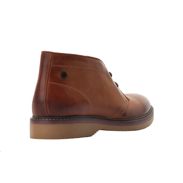 Base London Brody Pull Up Chukka Boots i läder för herrar