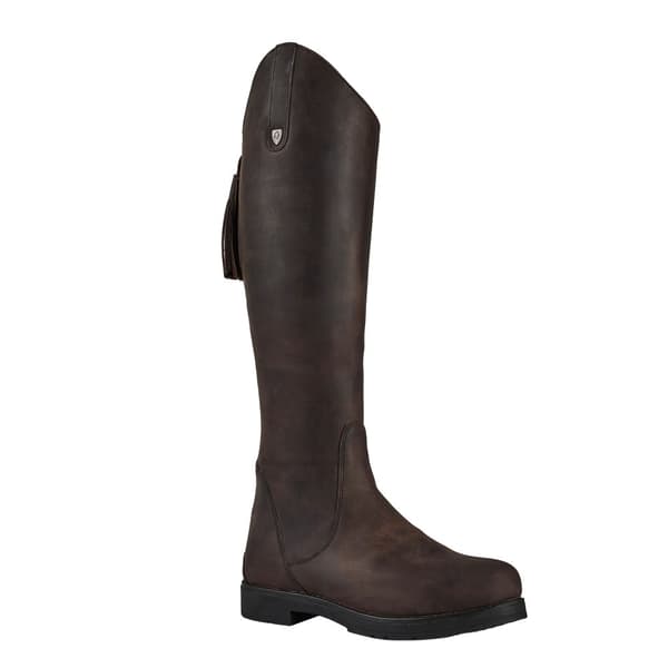 Moretta Womens/Ladies Renata Leather Country Boots Brown 7 UK Slim