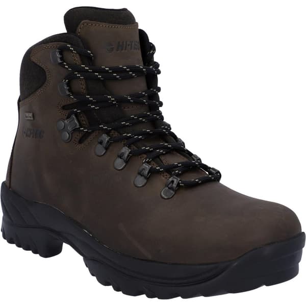Hi-Tec Mens Ravine Grain Leather Ankle Boots Brown 6.5 UK