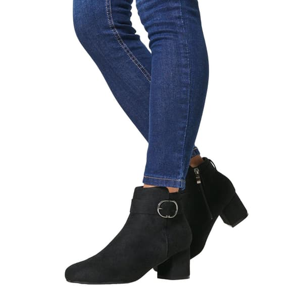 Good For The Sole Womens/Ladies Mariya Buckle Detail Wide Ankle Boots