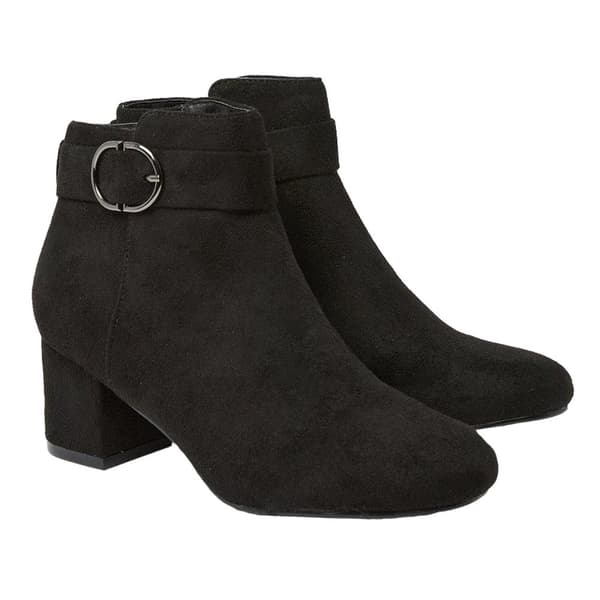 Good For The Sole Womens/Ladies Mariya Buckle Detail Wide Ankle Boots