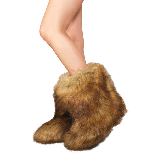 Where's That From Womens/Ladies Malaya Fluffy Faux Fur Platform Ankle Boots