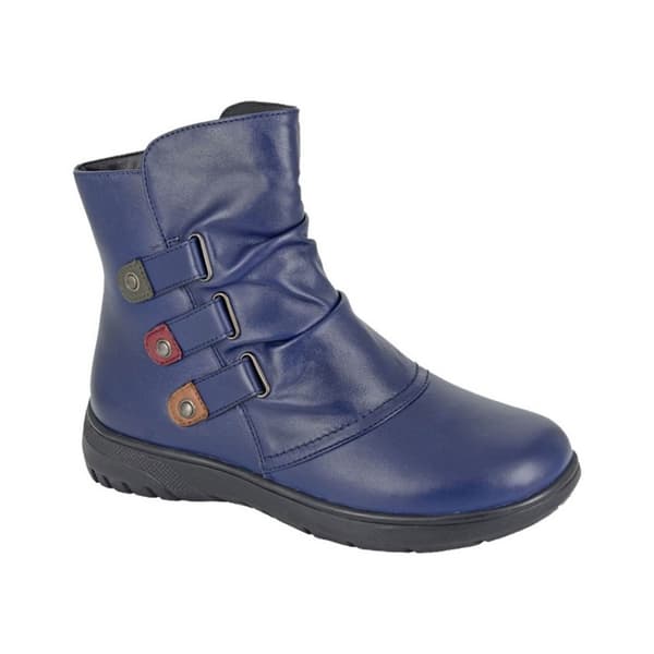 Mod Comfys Womens/Ladies Leather Extra Wide Ankle Boots