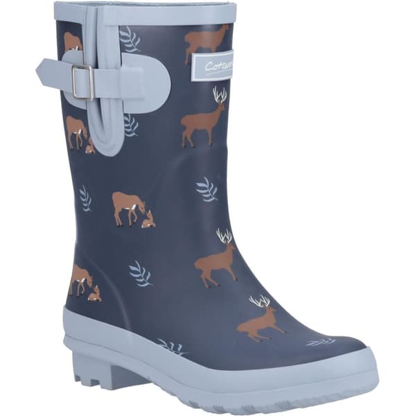Cotswold Womens/Ladies Woodland Deer Mid Cut Wellington Boots