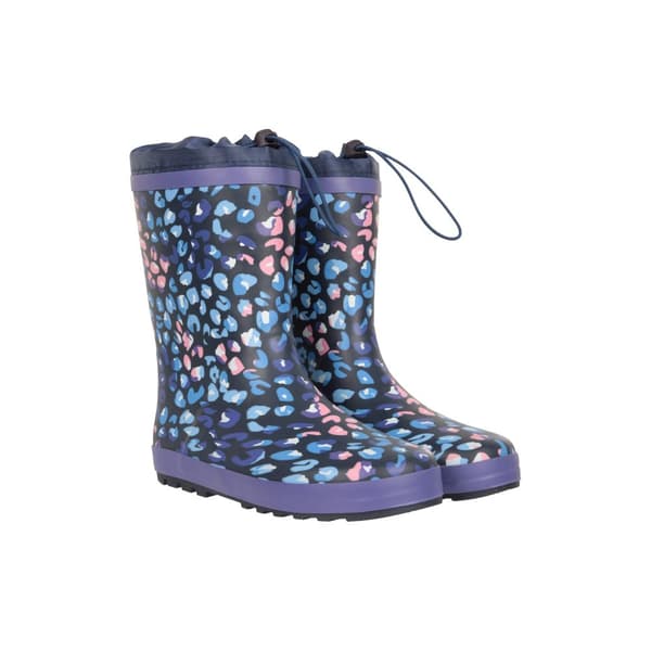 Mountain Warehouse Childrens/Kids Leopard Print Winter Wellington Boots