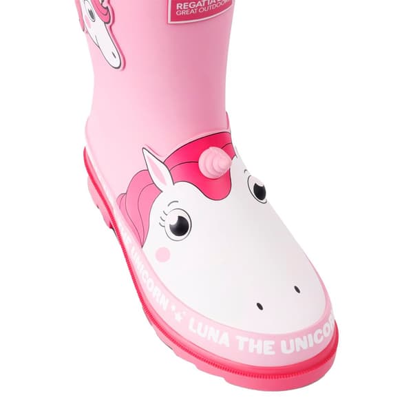 Regatta Childrens/Kids Mudplay II Luna The Unicorn Wellington Boots
