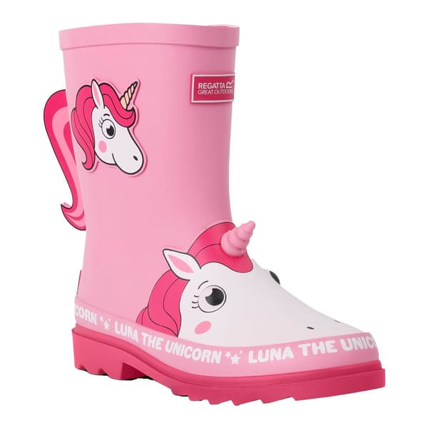 Regatta Childrens/Kids Mudplay II Luna The Unicorn Wellington Boots