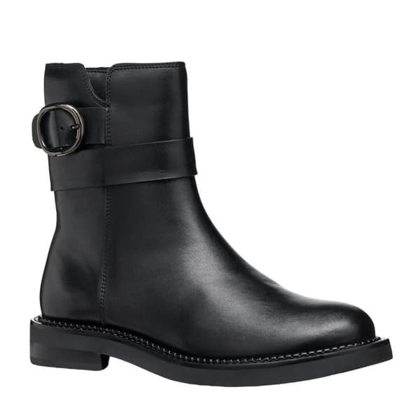 Geox Womens/Ladies Serilda Patent Leather Ankle Boots Black 4 UK