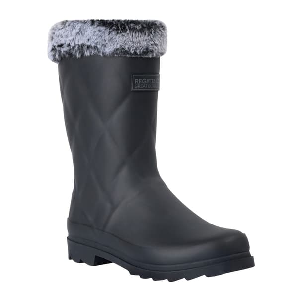 Regatta Womens/Ladies Luxley Faux Fur Lined Mid Cut Wellington Boots