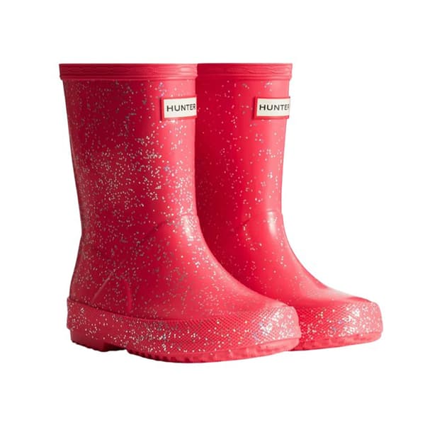 Hunter Girls First Giant Glitter Wellington Boots