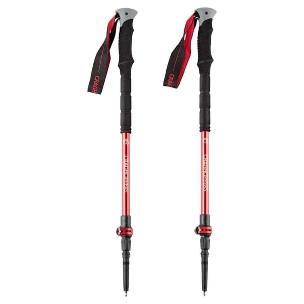 Craghoppers Venture Anti-Shock Trekkingstokke (pakke med 2) Red/Black/Grey 62cm - 135cm