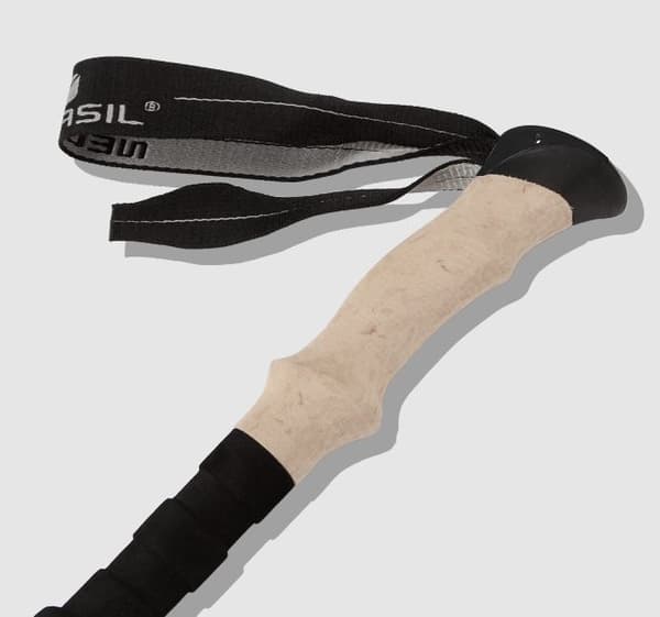 Ultralet vandrestav trekkingstang 5 sektion Rød