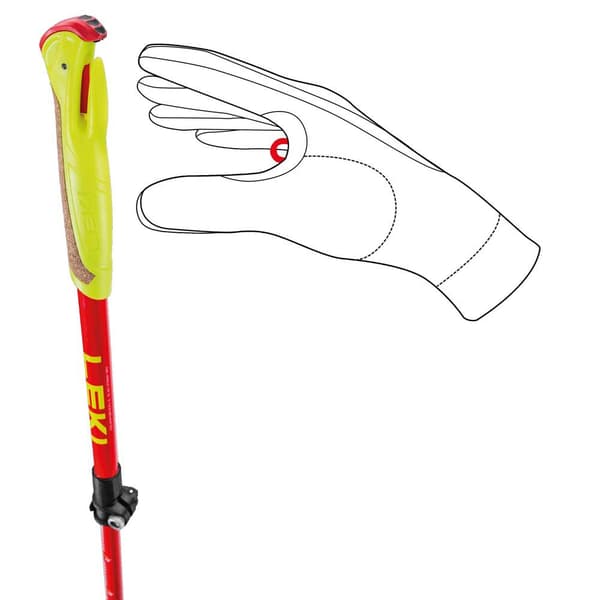 Leki Junior Polakker Ultratrail Fx Gul 95-110 cm